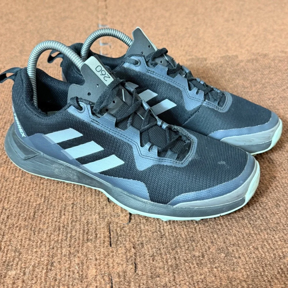 Adidas Terrex Agravic Speed Mens Trail Running Shoes Black Grey CQ1735 Size 8.5‎